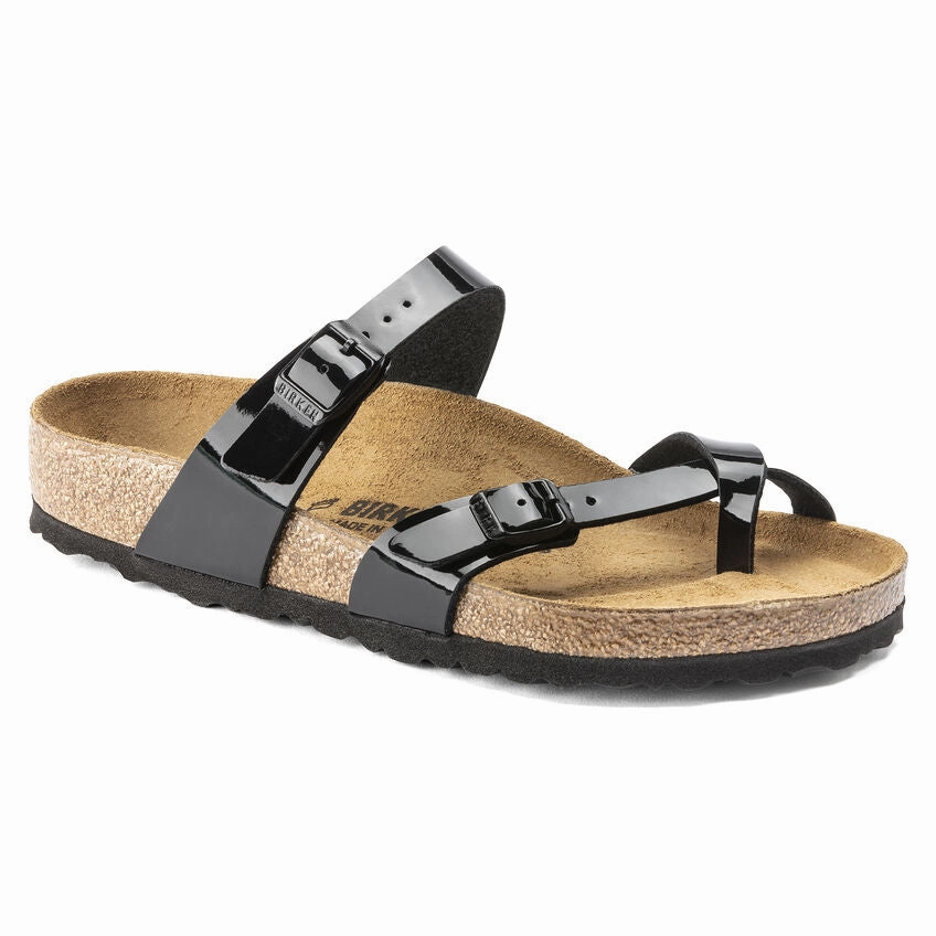 Gladiator High Heel Sandals Birkenstock Mayari Blk Patent BF 0071091