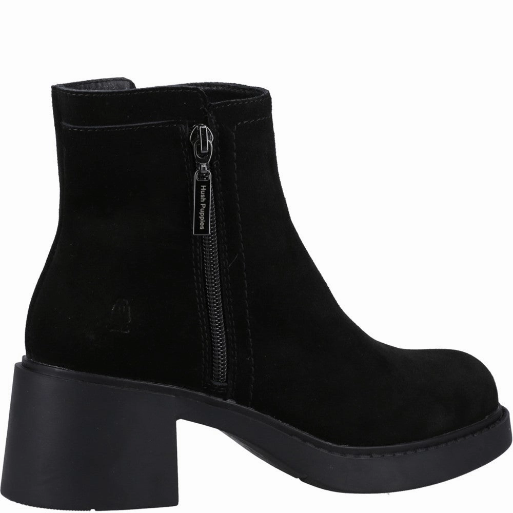 Black Adele Ankle Boots High Heel Biker Ankle Boots