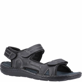 Black Alistair Sandals Sandals With Toe Loop