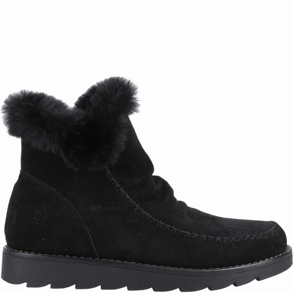 Black Moira Mid Boots Dressy Ankle Boots Wide Fit