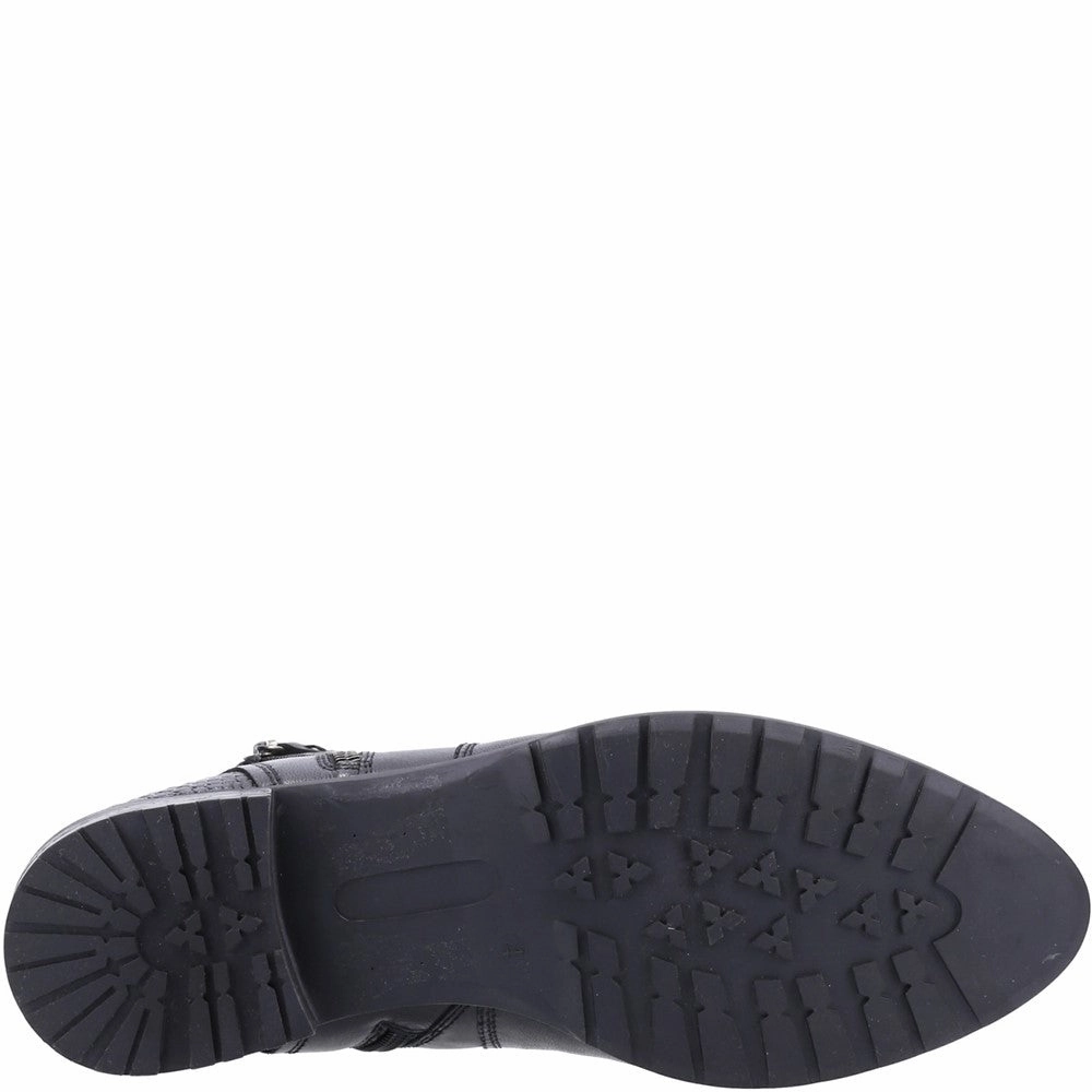 Black Scarlett Ankle Boots Block Heeled Ankle Boots