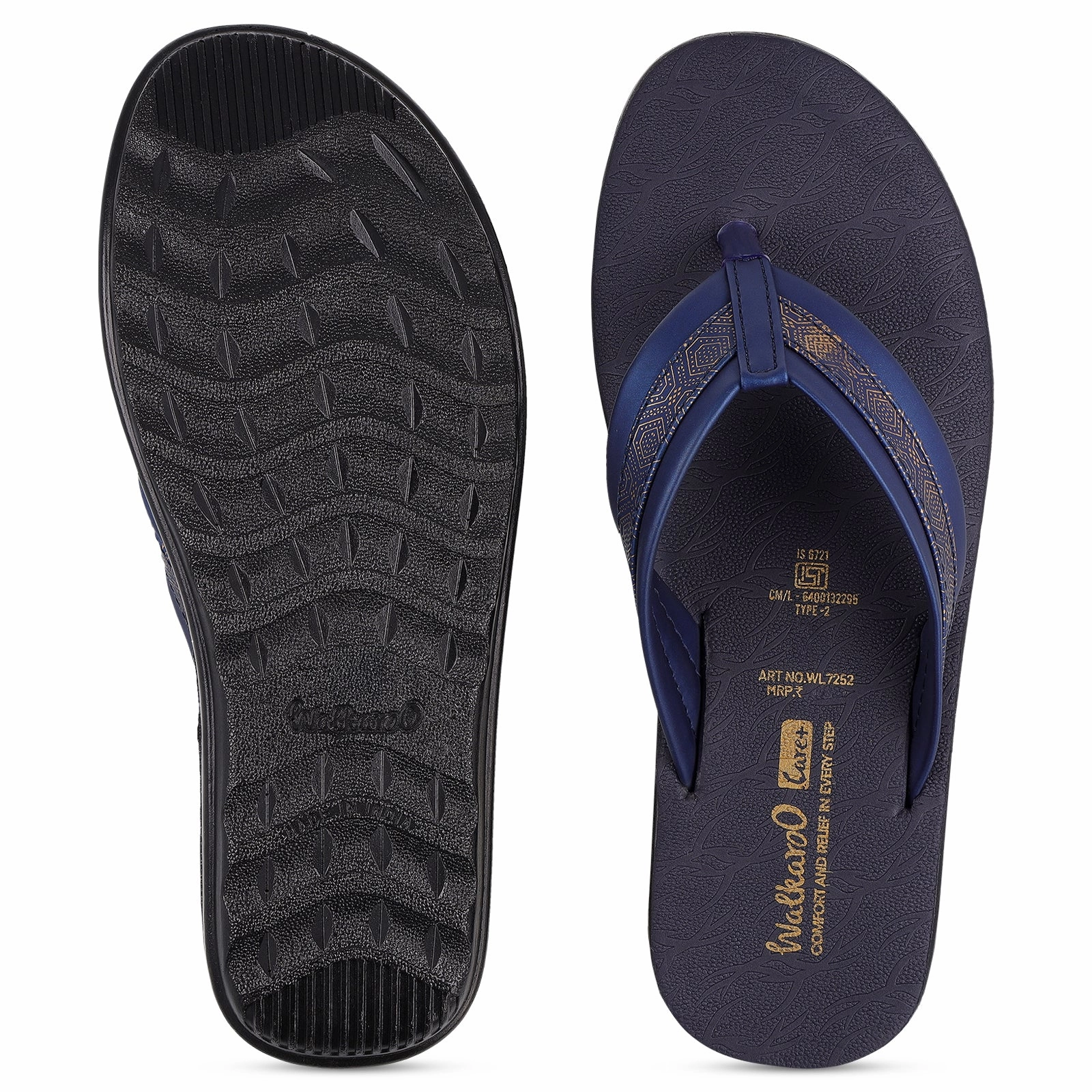 Foam Sandals Women's Daily Wear Sandal  - WL7252 Navy Blue