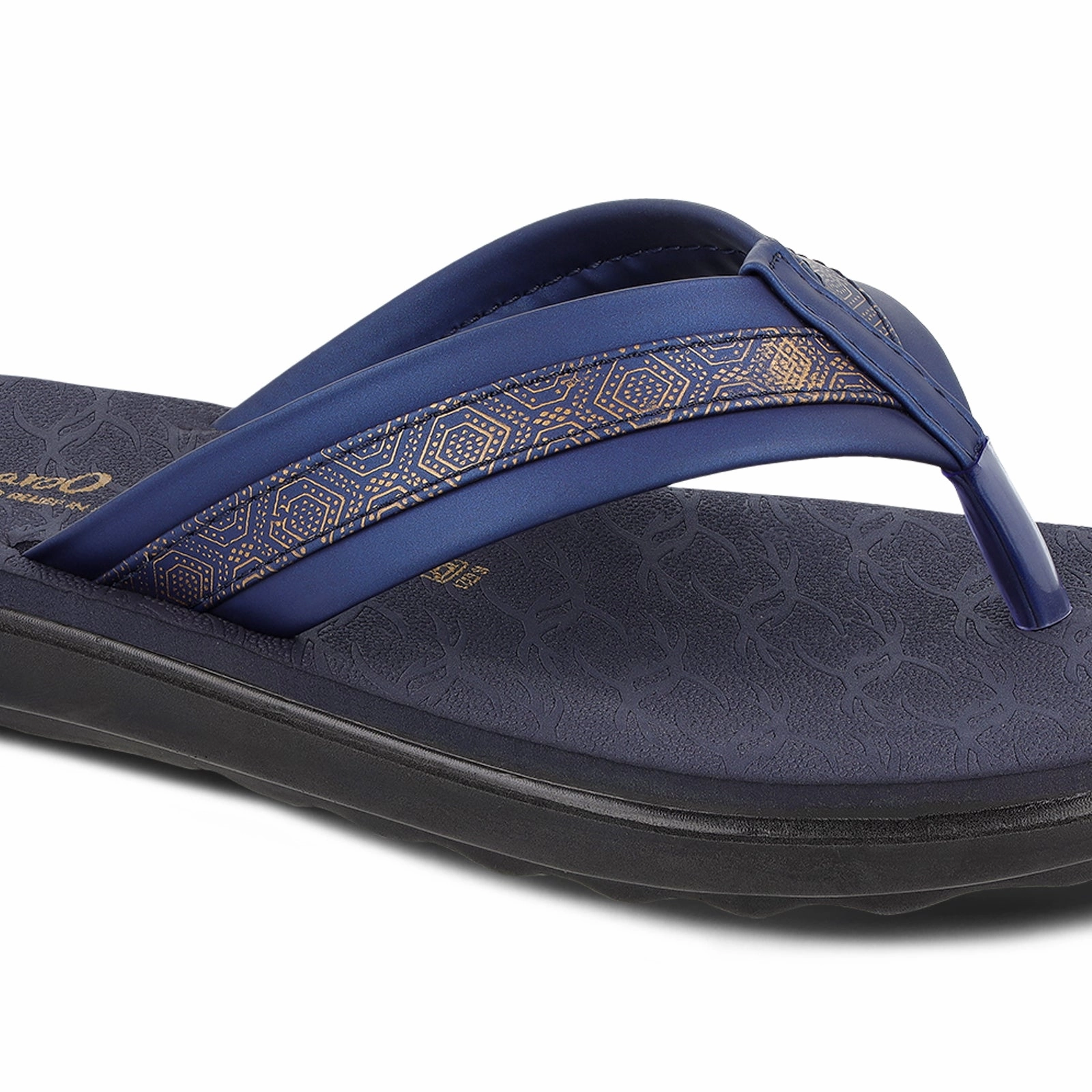 Women's Daily Wear Sandal  - WL7252 Navy Blue Nassau Sandals