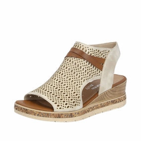Gel Sandals Remonte D3075-60  Ladies Taupe Sandals