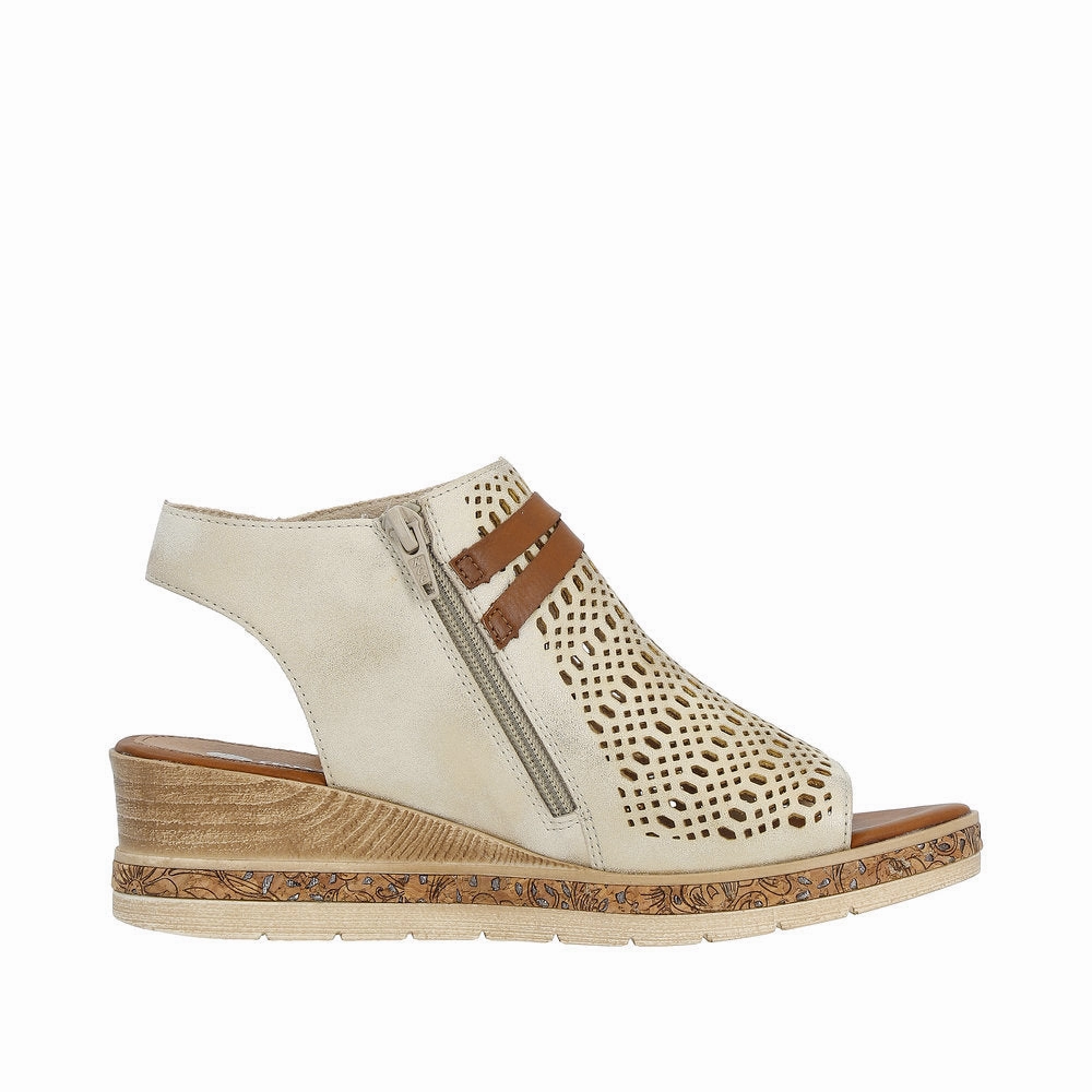 Sandals St Lucia Remonte D3075-60  Ladies Taupe Sandals