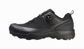 Difference Between Trail Runners And Hiking Shoes HUMTTO Men's Low-Top Outdoor Shoes - Cushioned Anti-Slip & Wear-Resistant Black