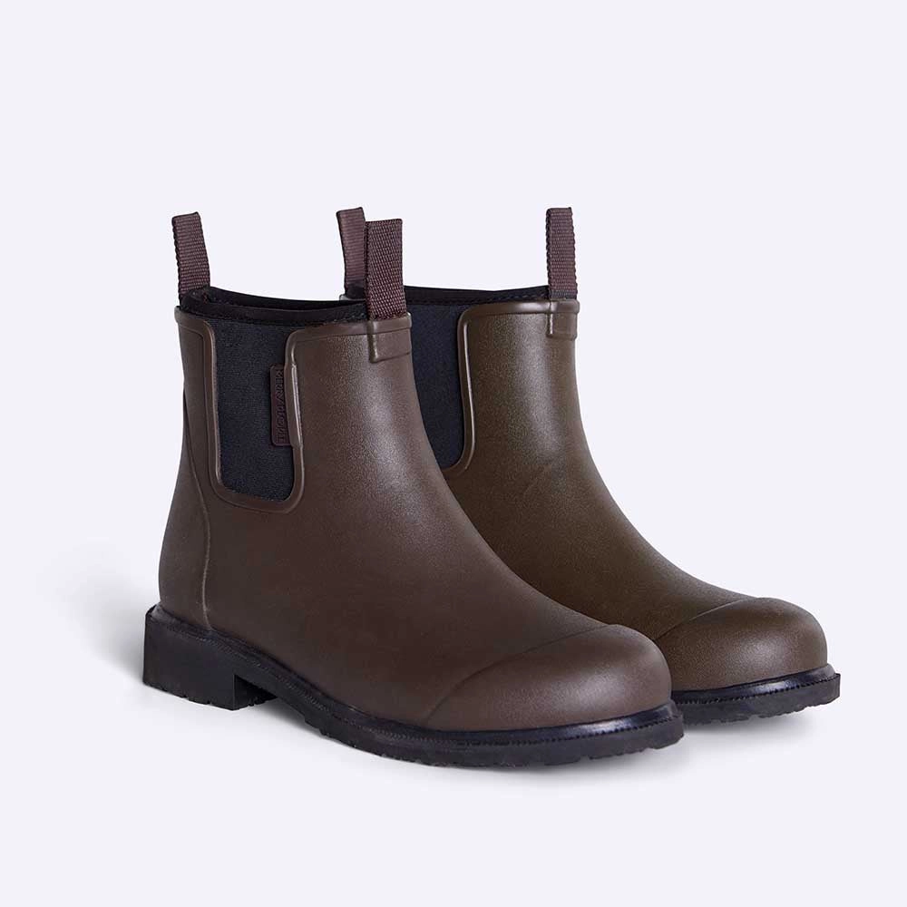 Bobbi Wellington Boot // Chocolate & Black Chanel Rain Boots 2023