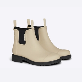 Tretorn Lia Sock Rain Boot Bobbi Wellington Boot // Sand