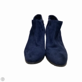 Ankle Boots Size 7 Wide Fit Boots Ankle Heels By Style And Co Collection Women In Navy, Size: 8.5