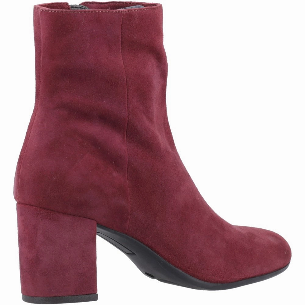 Bordeaux Octavia Ankle Boots Glitter Wedge Ankle Boots