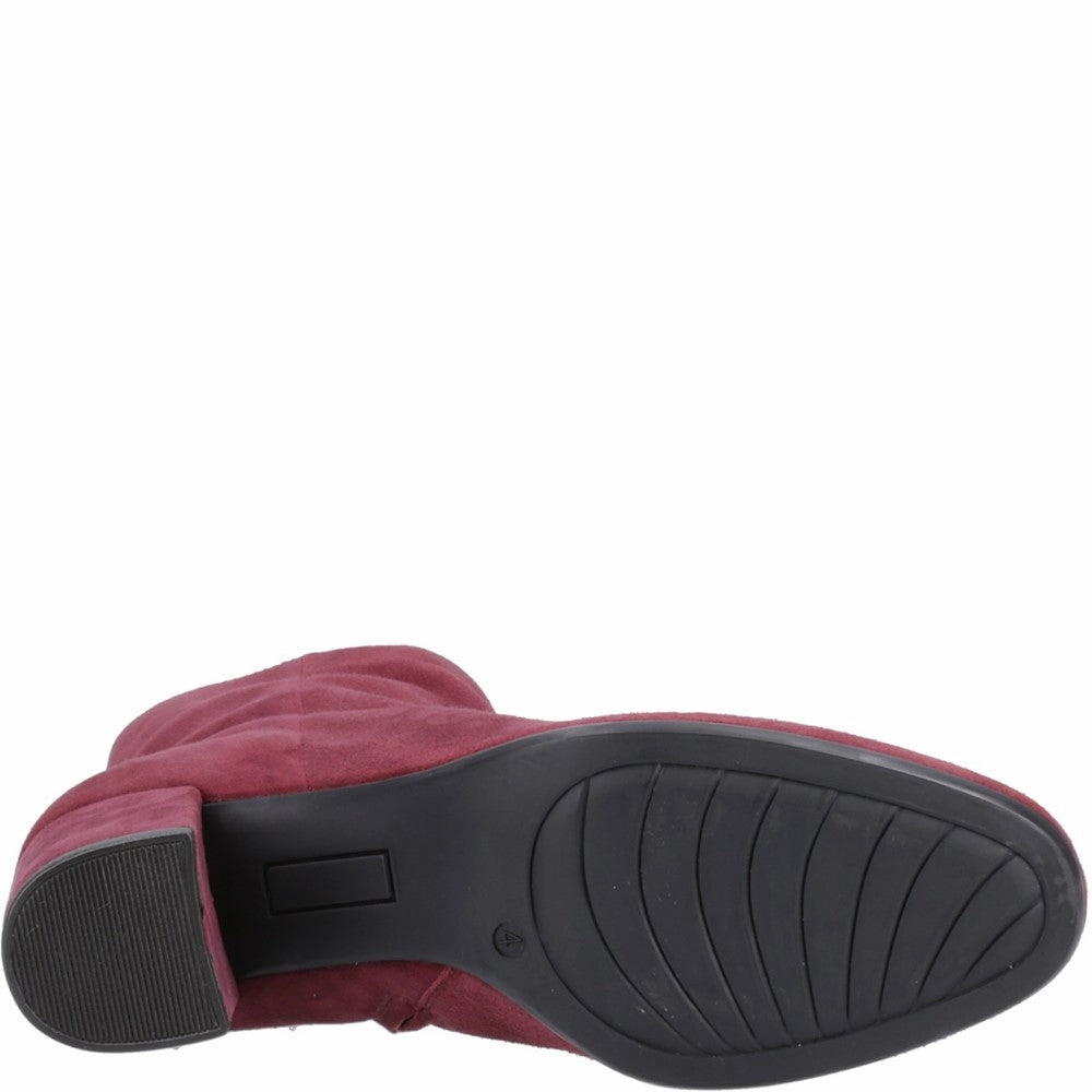 Bordeaux Octavia Ankle Boots Ankle Boots Without Socks