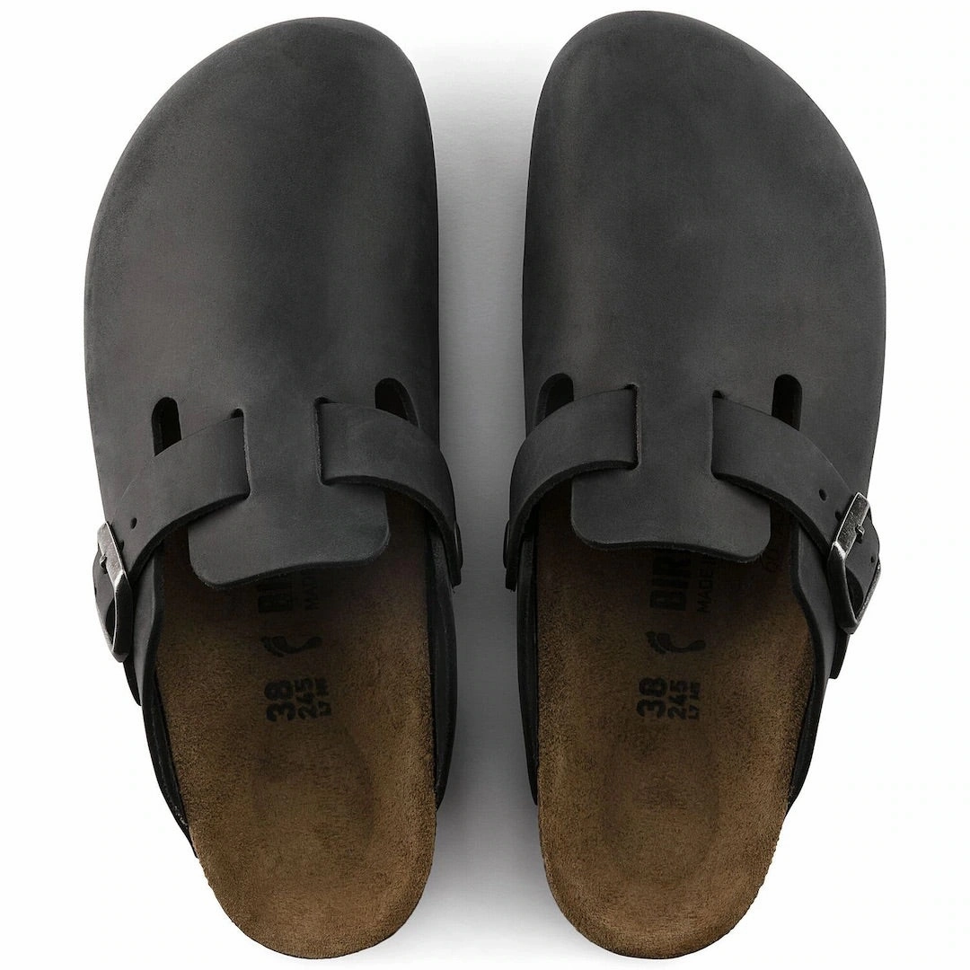 Boston - Oiled Black Klox Clogs