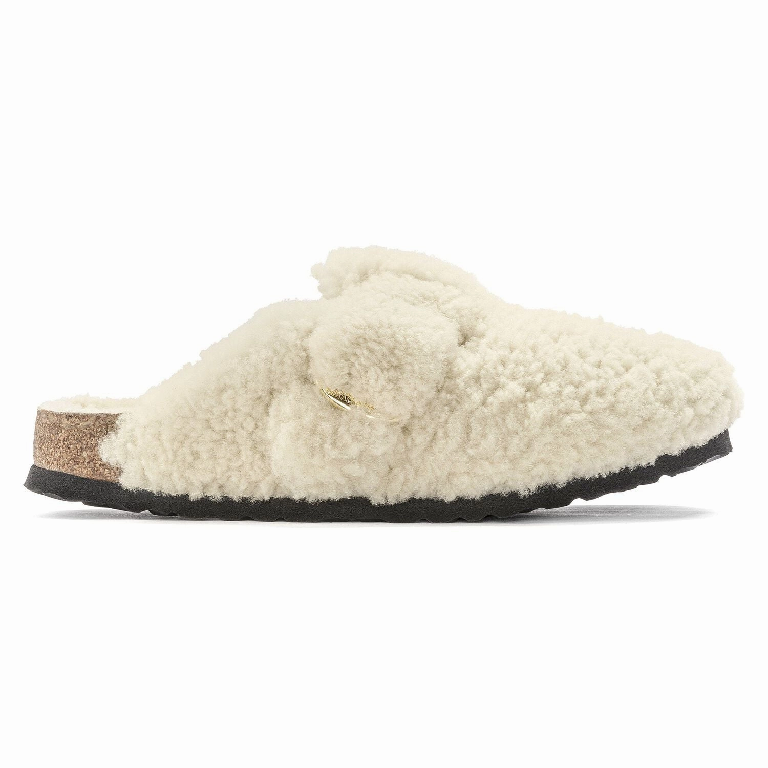 Boston Big Buckle Teddy - Eggshell Kerstin Clogs