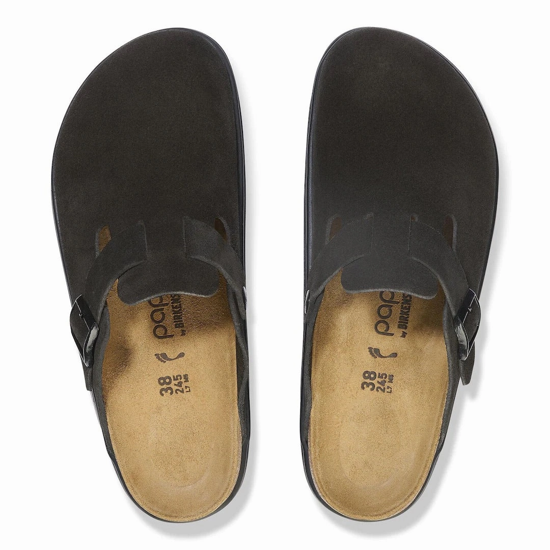 Moschino Clogs Boston Chunky - Suede Black