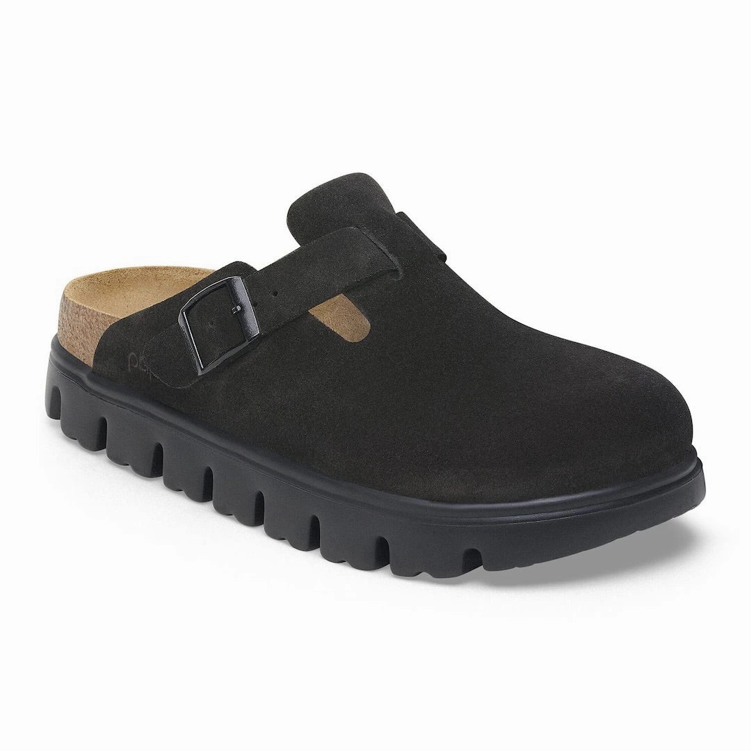 Skeleton Boston Clogs Boston Chunky - Suede Black