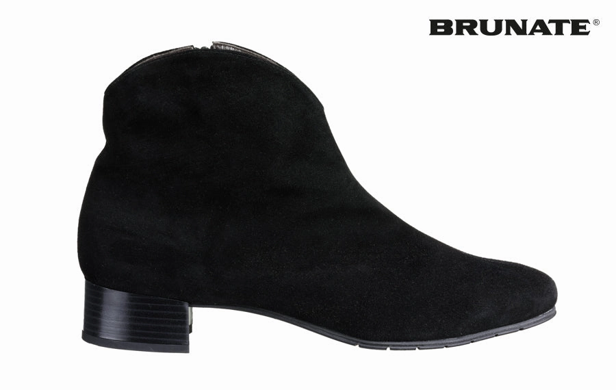 Br Sailor Black Mid Calf Boots With Heel