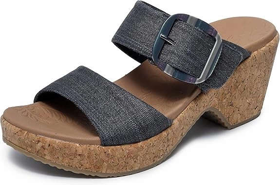 Skechers Women's Brystol Wedge Sandal Flip Flop Brands