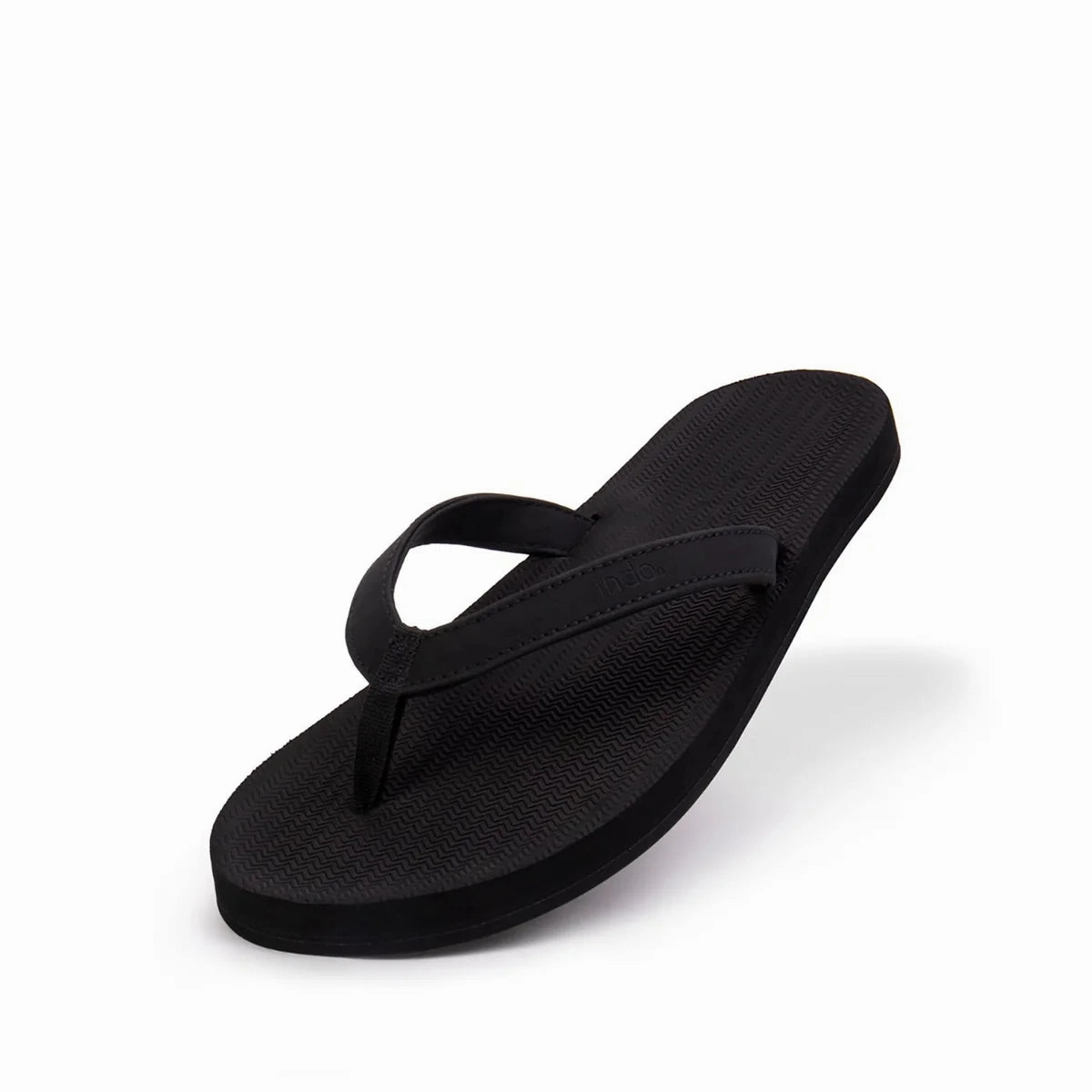 American Made Flip Flops BLACK | THE ESSNTLS TIRE SOLE - Indosole