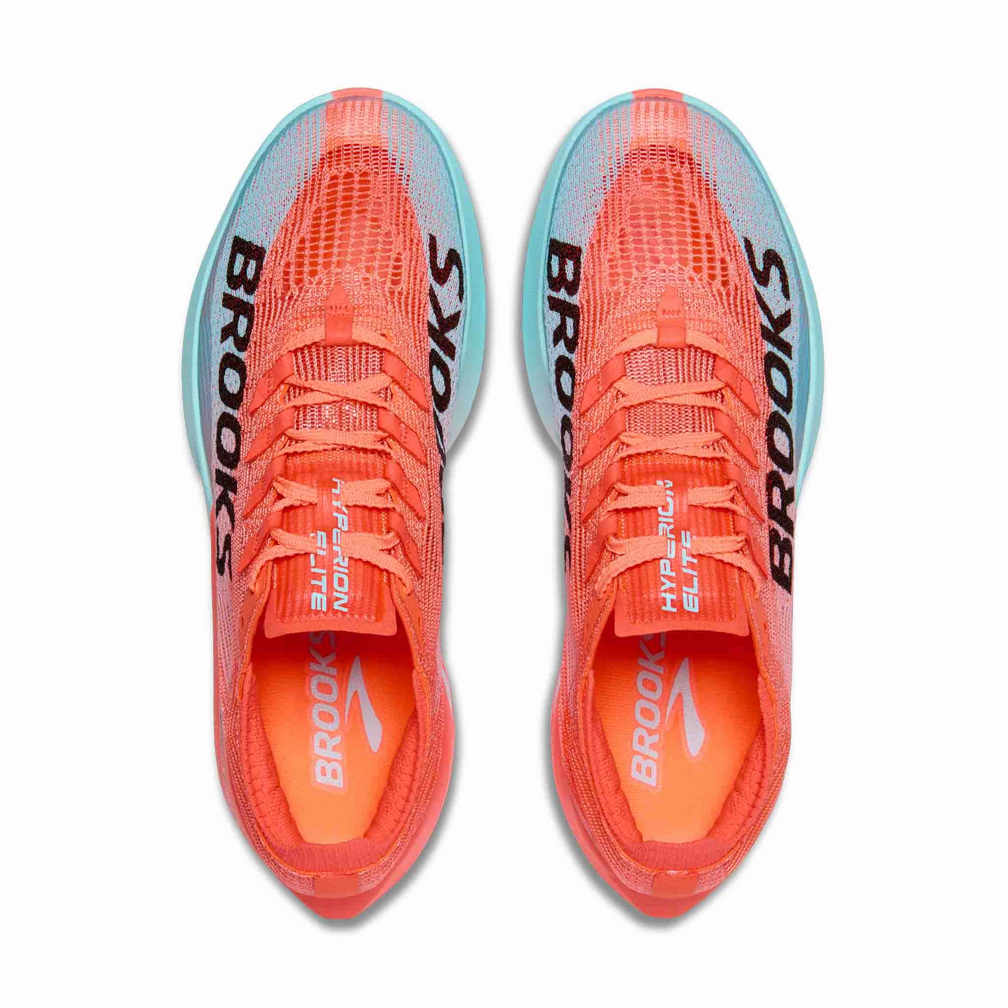 Brooks | Unisex Hyperion Elite 5 Running Shoes - Pink Clay/Atomizer Blue Running Shoes To Wear With Jeans