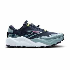 Brooks Caldera 7 | Peacoat / Citadel / Sunny Lime | Womens Pronation Trail Shoes