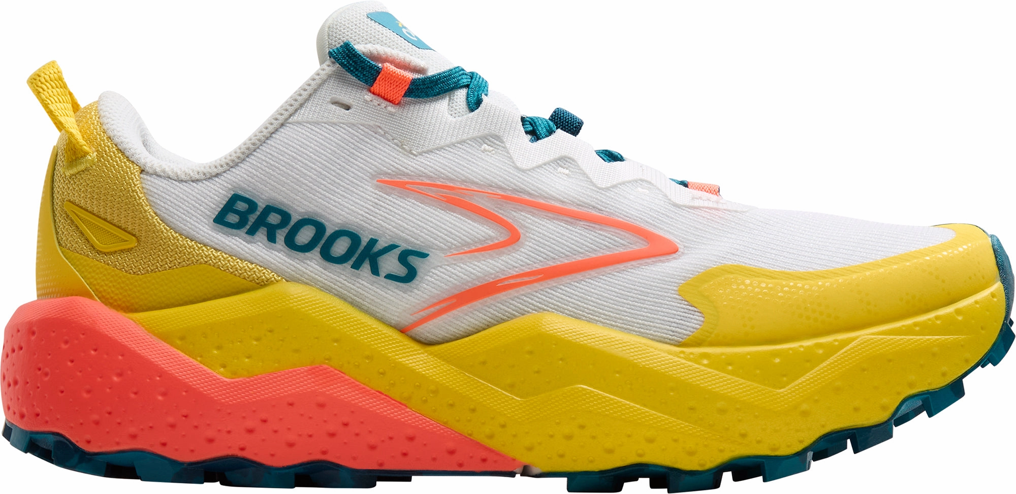 Brooks Caldera 8 Womens Trail Running Shoes - White Trail Athletic Shoes