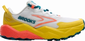 Brooks Caldera 8 Womens Trail Running Shoes - White Lightweight Waterproof Trail Shoes