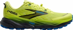 Sky Walk Trail Walking Shoe Brooks Cascadia 19 Mens Trail Running Shoes - Green