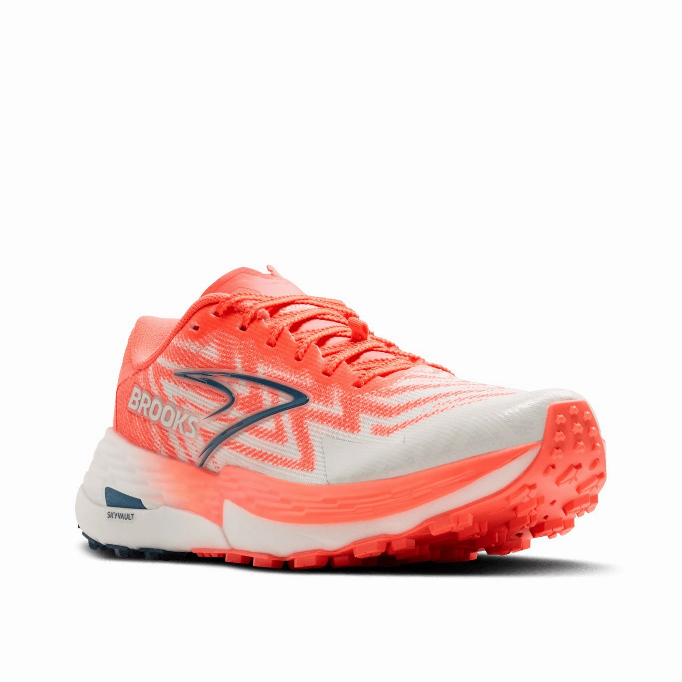 Best Lightweight Trail Shoes Brooks Catamount 4 | Bit of Blue / Flame / Legion | Womens