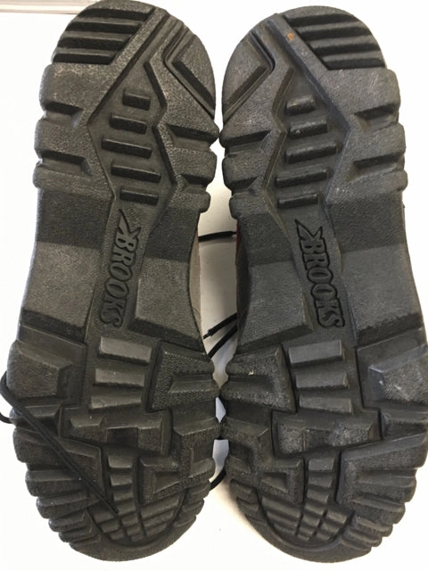 Brooks Grey/Red Mens 13 Used Hiking Boots Zamberlan Gore Tex Hiking Boots