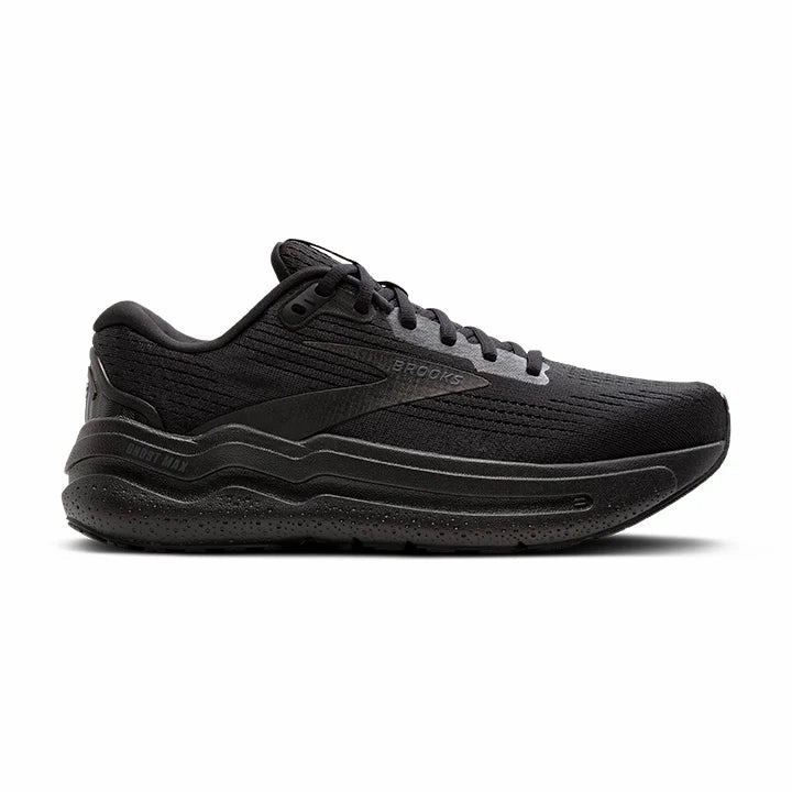 Brooks Mens Ghost Max 2 Wide- Black/Black/Ebony (1104311D020) For Walking Best Women's Walking