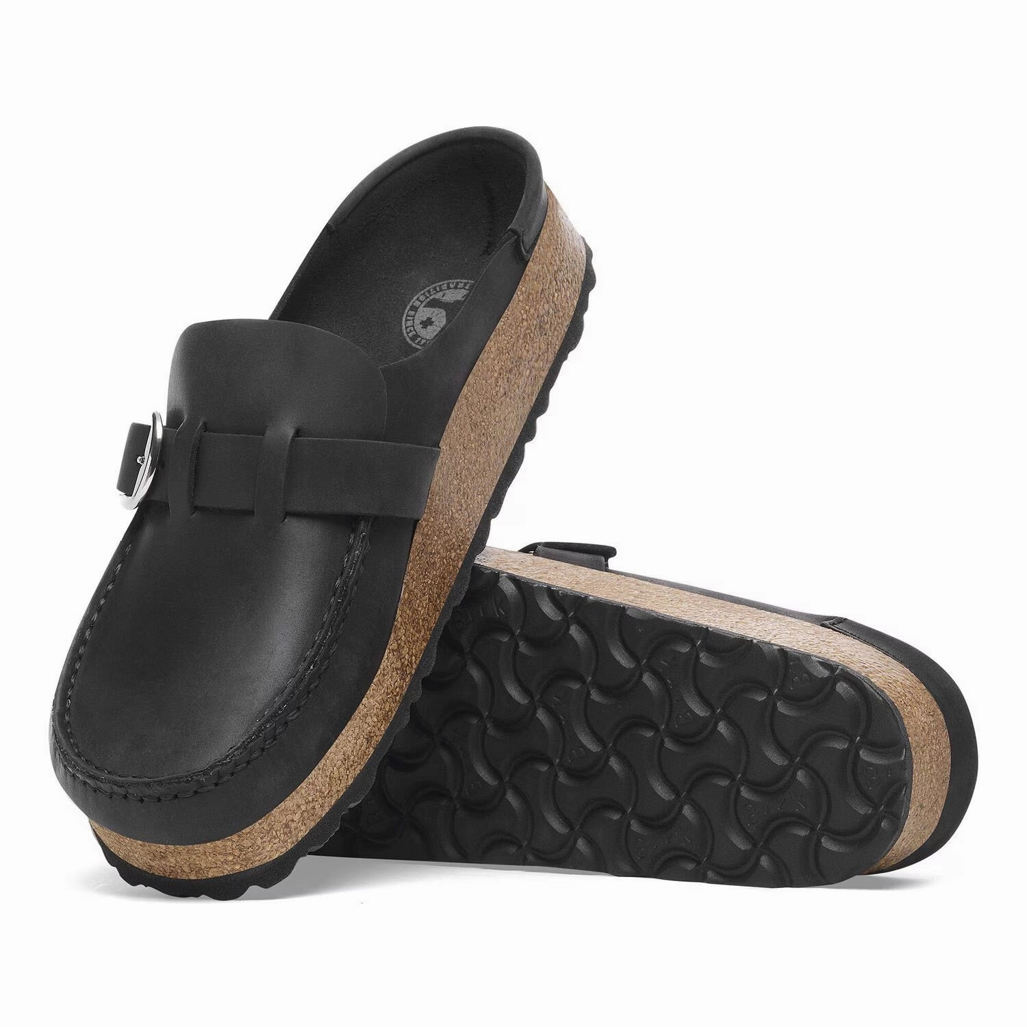 Buckley - Oiled Black Colorful Clogs