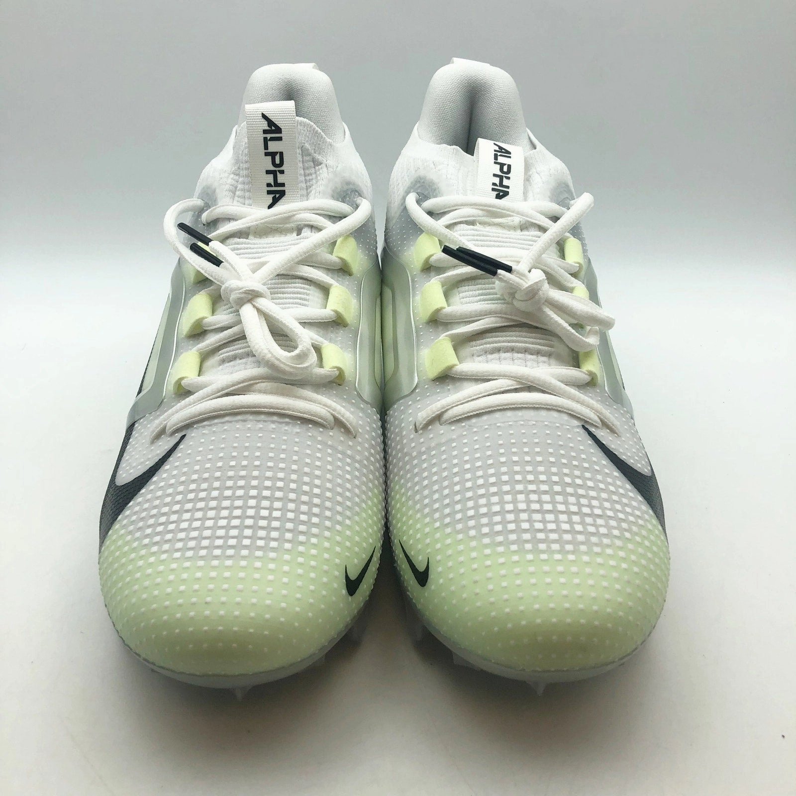 Nike Mens Alpha Menace 4 Elite Football Cleats Size 9 White Yellow NWOB Fitness Shoes Nike