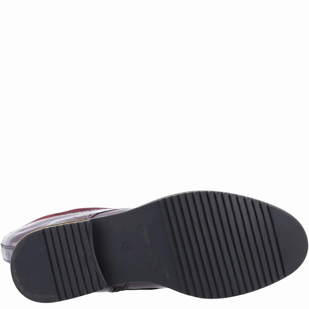 Leather Knee High Kitten Heel Boots Burgundy Rudy Knee High Boots