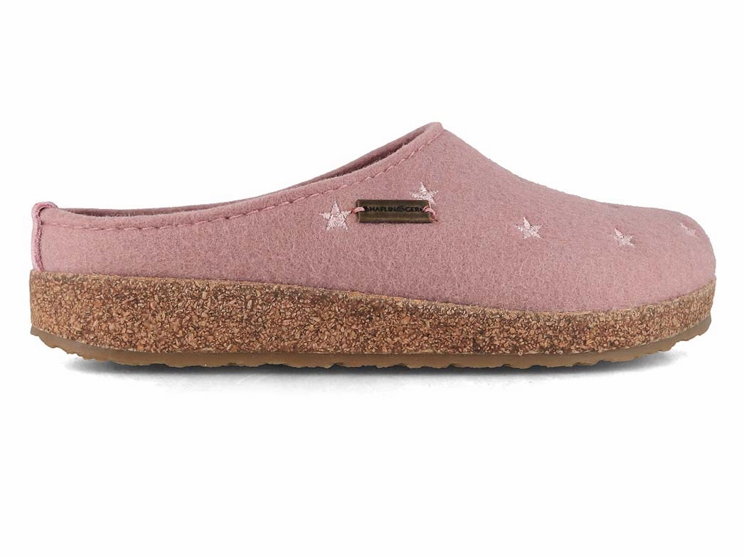 HAFLINGER Women Felt Clogs 'Grizzly Stelline', rosewood Dansko Clogs Nursing Shoes