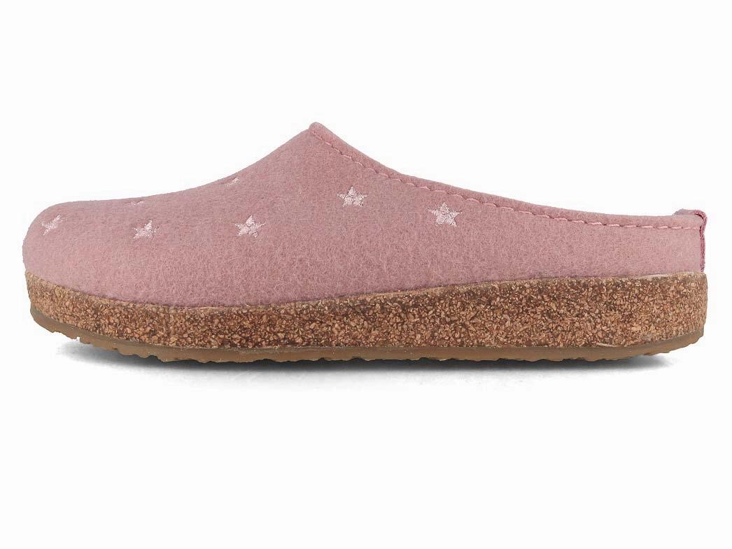 Clogs Crumbling HAFLINGER Women Felt Clogs 'Grizzly Stelline', rosewood