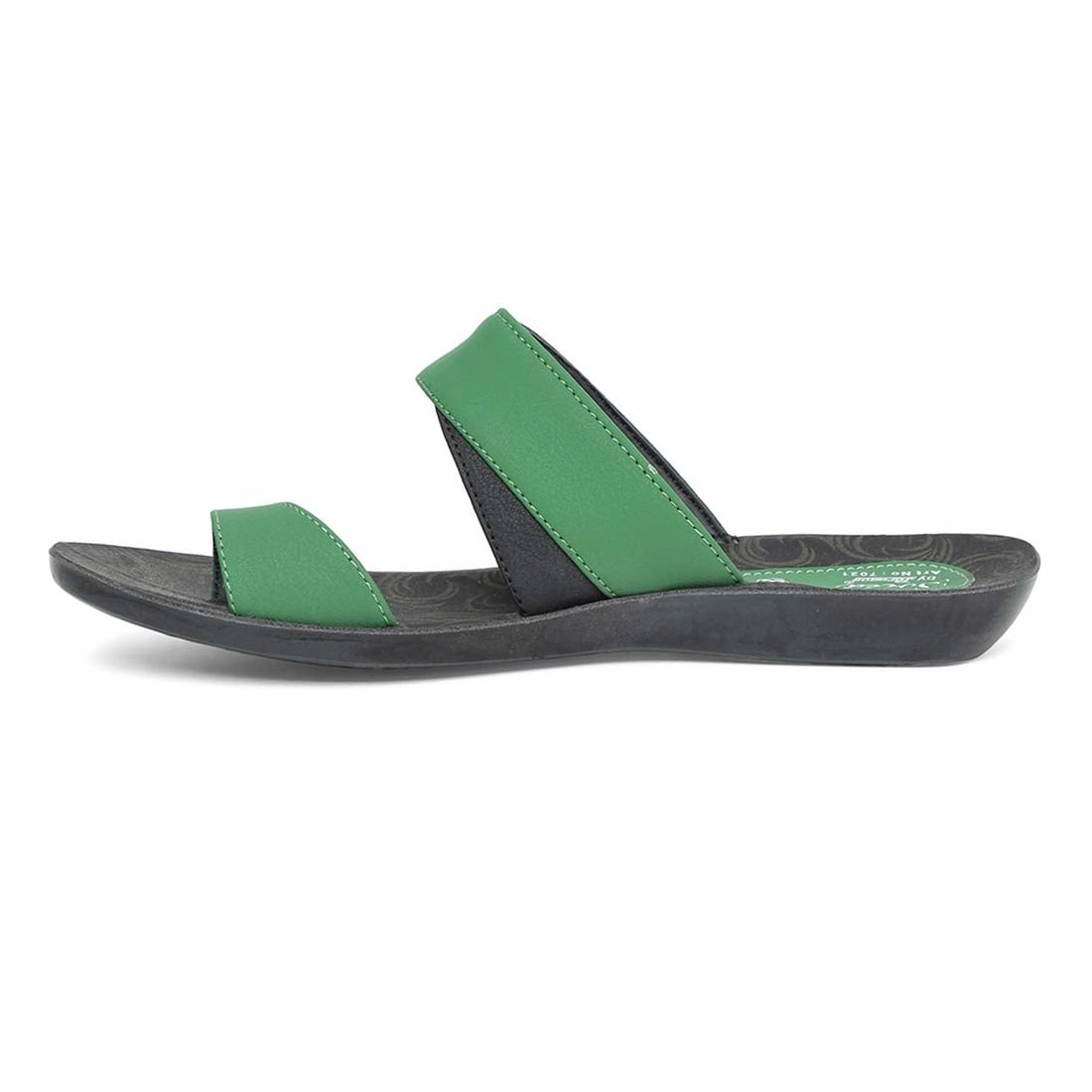 Flip Flops Line Art Women's Solea Green Slippers