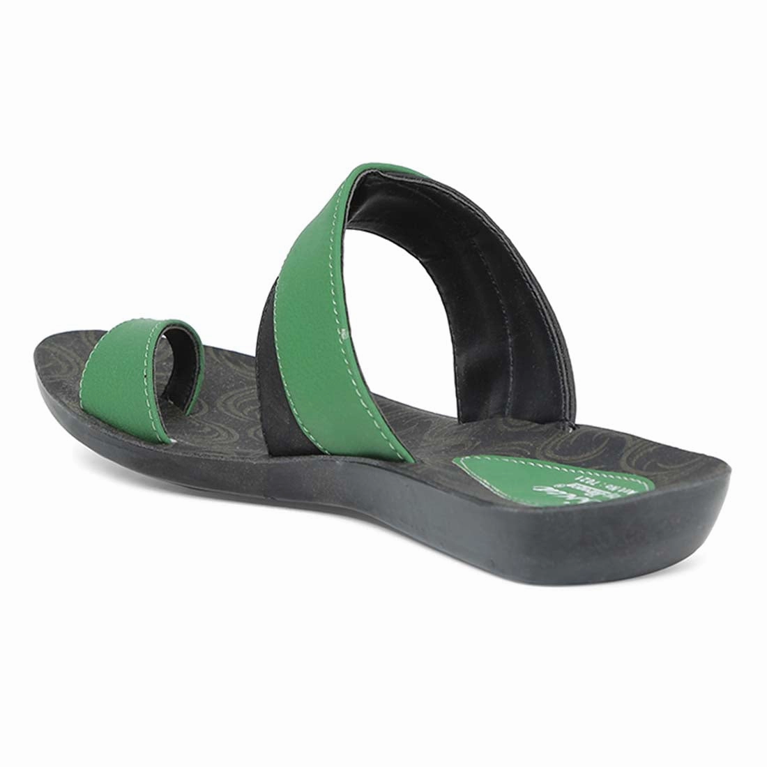 Women's Solea Green Slippers Flip Flops For Sensitive Feet
