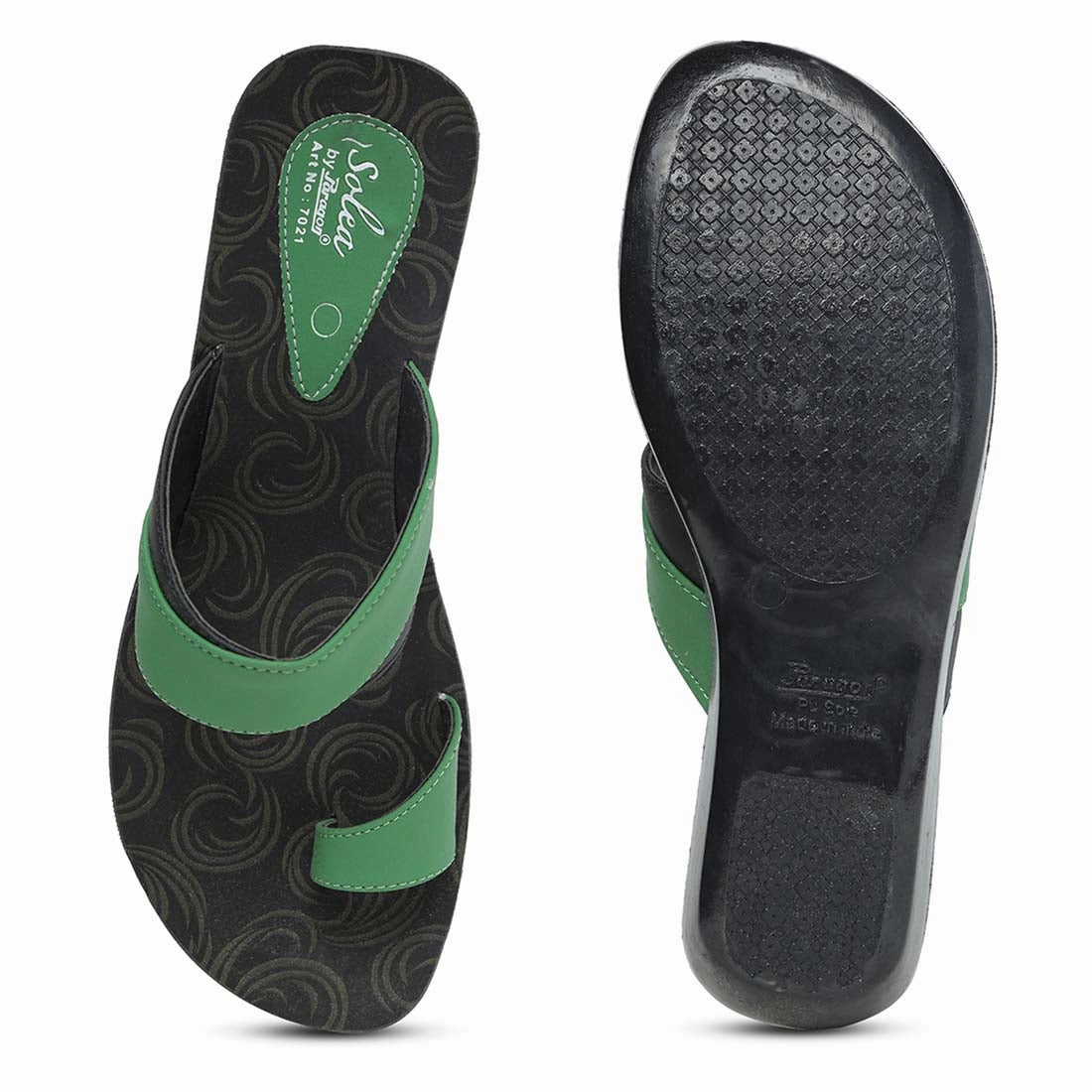 Women's Solea Green Slippers Academy Sports Flip Flops