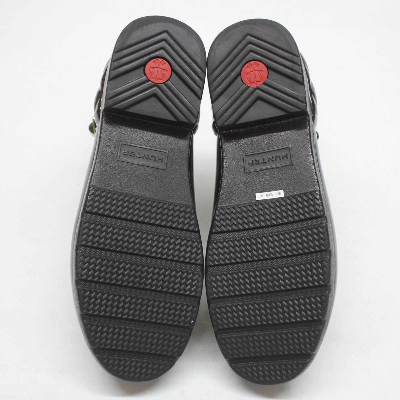 Boots Waterproof Ankle Boots Hunter Refined Gloss Quilt Chelsea Rubber Women's Black Ankle Boots - UK 5 - US 7 Women - EU 38