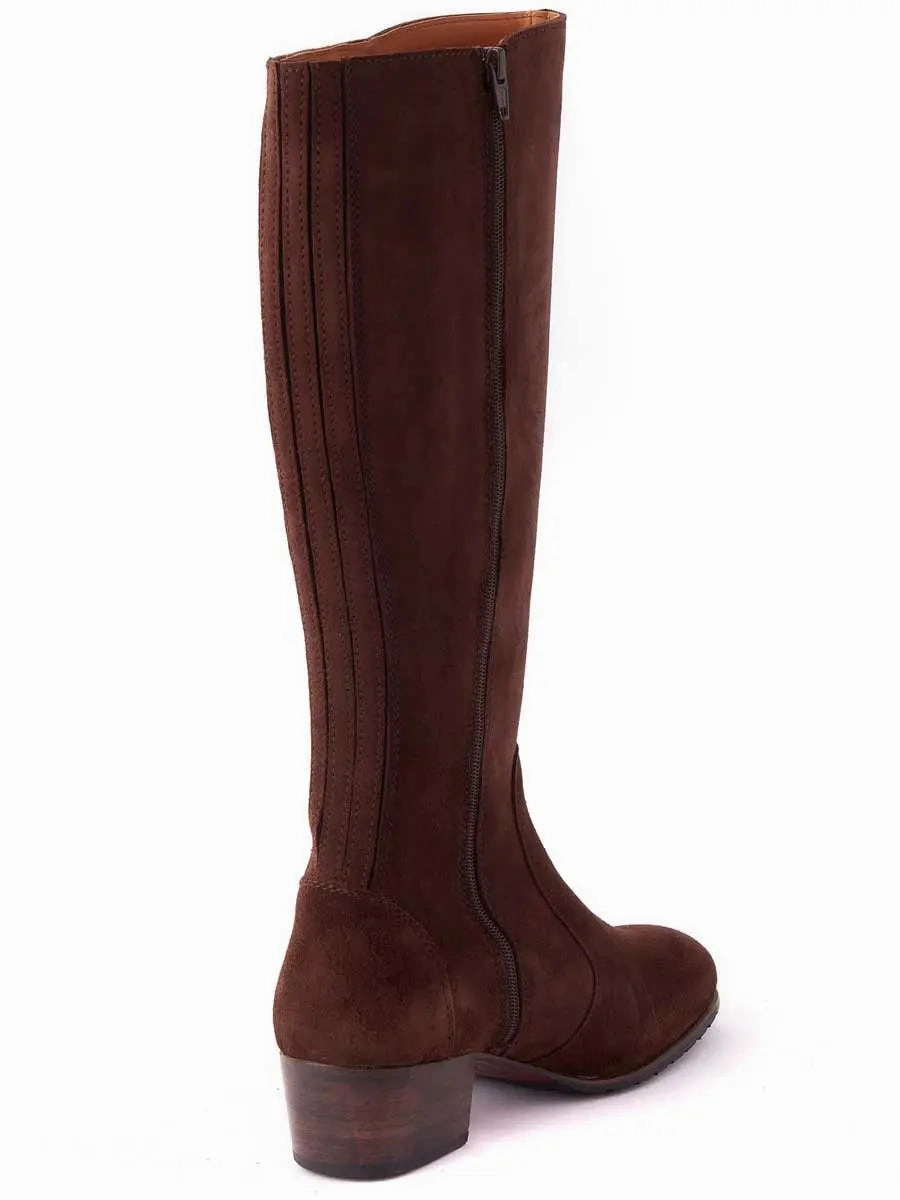 High Heels Boots Knee Length DUBARRY Downpatrick Knee High Boots - Cigar Suede