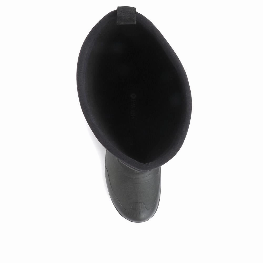 Heel Lace Ankle Boots Wellington Boots - FEI32007 / 319 401 - Black