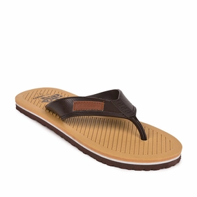 A-HA Casual Beige Flip-Flops For Men HARRISON By Liberty Flip Flops Golf