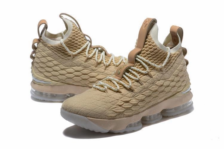Nike Lebron XV 15 Brown White Men Shoes Sale Size US7,8,8.5,9,10,11,12 Nike Slip On Golf Shoes