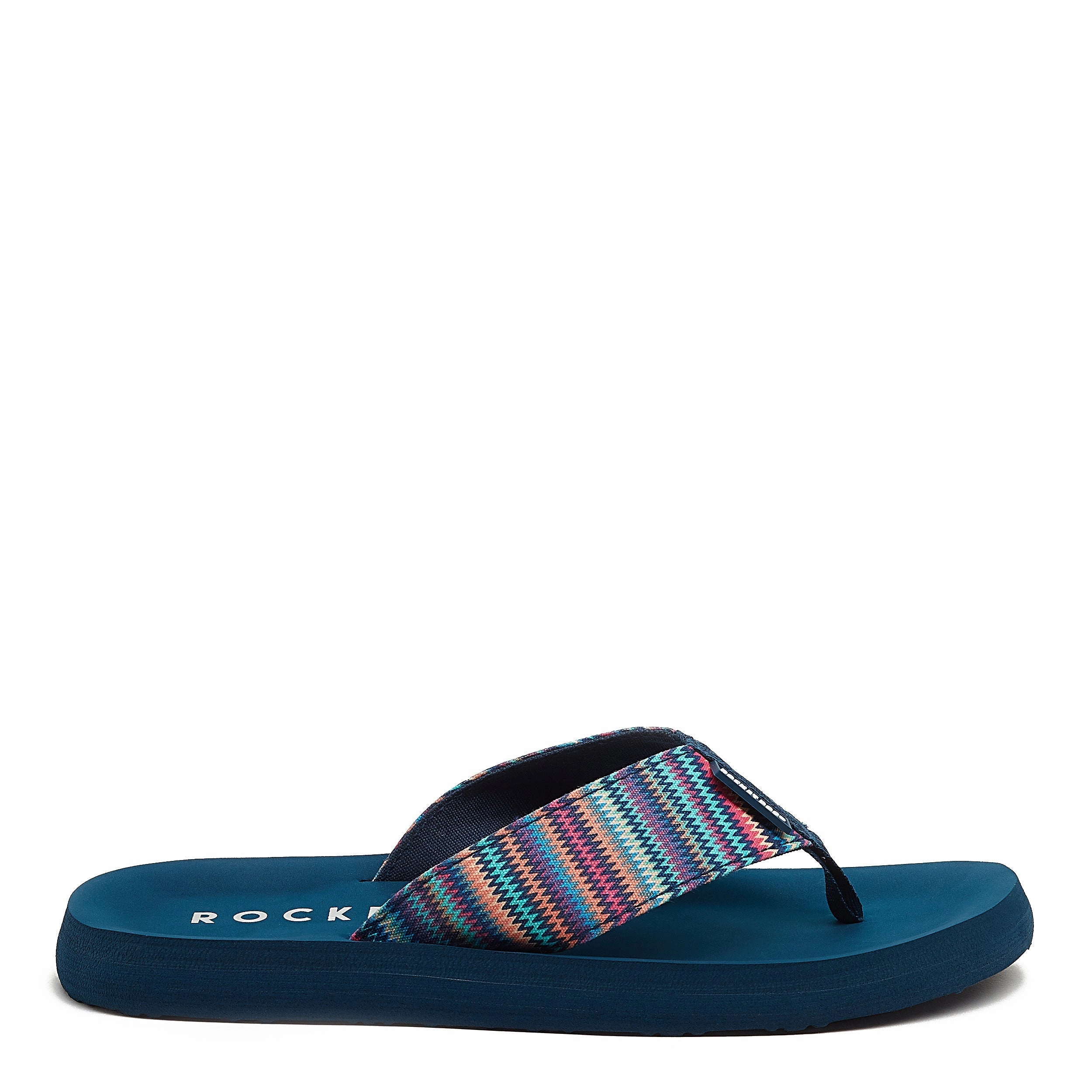 Adios Navy Stark Stripe Flip-Flops Leather Flip Flops Sale