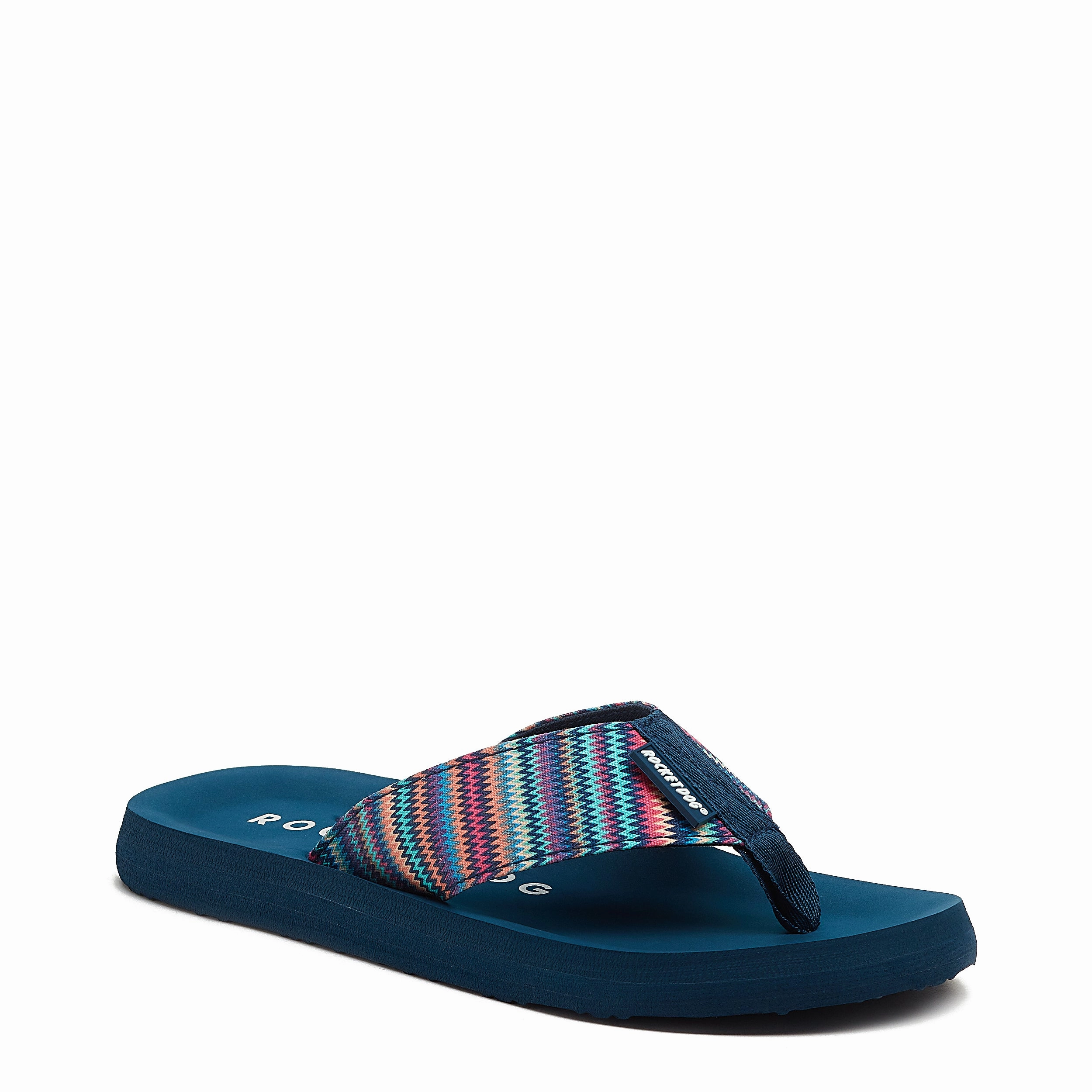 Adios Navy Stark Stripe Flip-Flops Woodstock Flip Flops