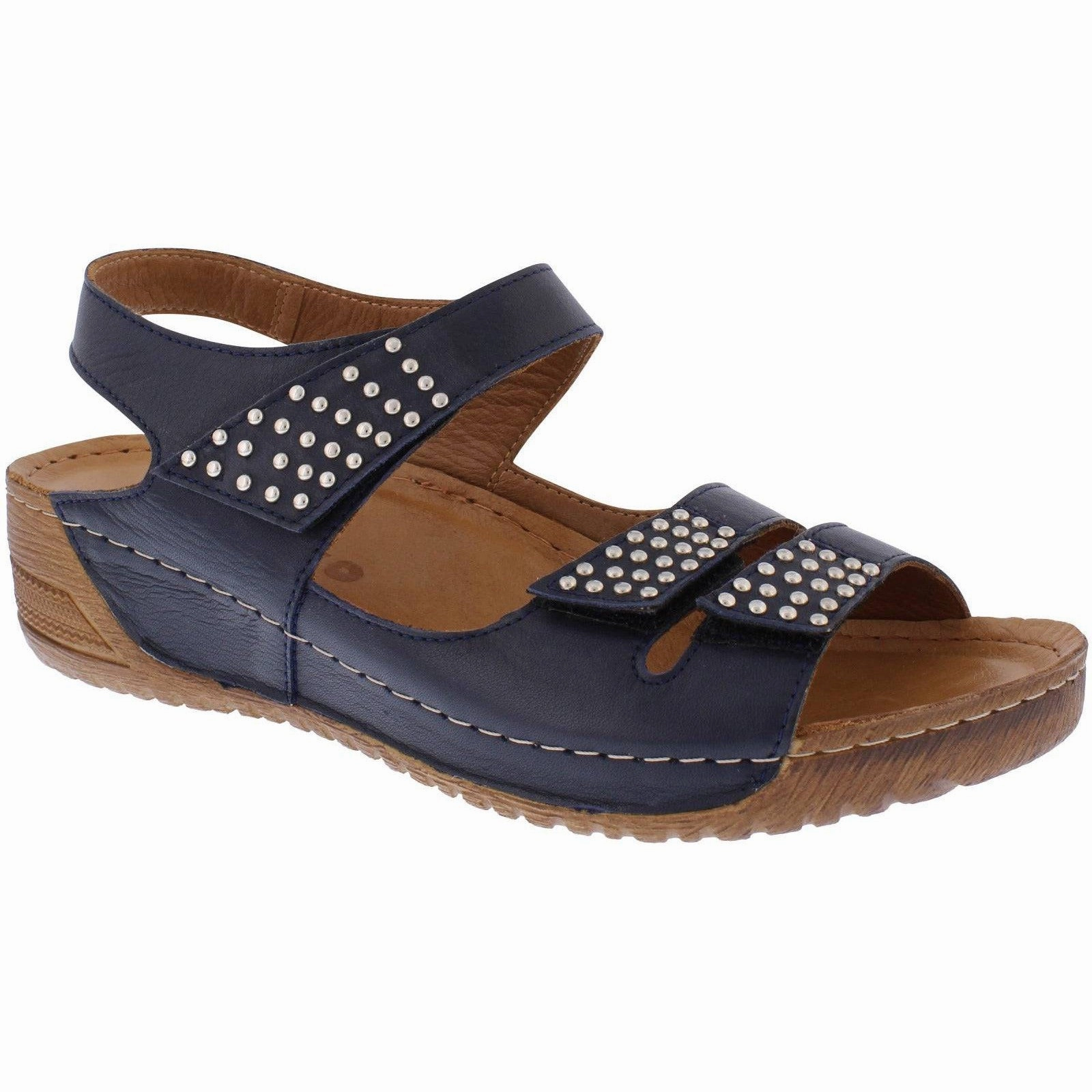Sandals And Beaches App Adesso Loretta Navy Sandal
