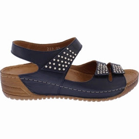 Adesso Loretta Navy Sandal Waterproof Slide Sandals