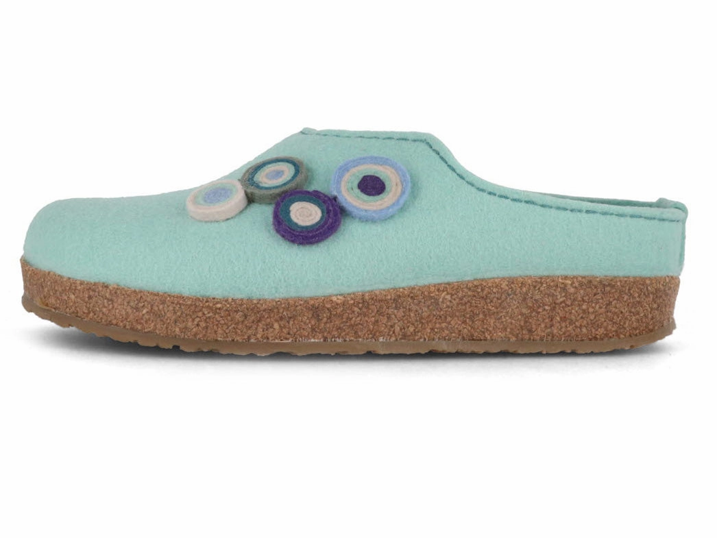 Madden Clogs HAFLINGER Women Felt Clogs 'Grizzly Kanon', peppermint