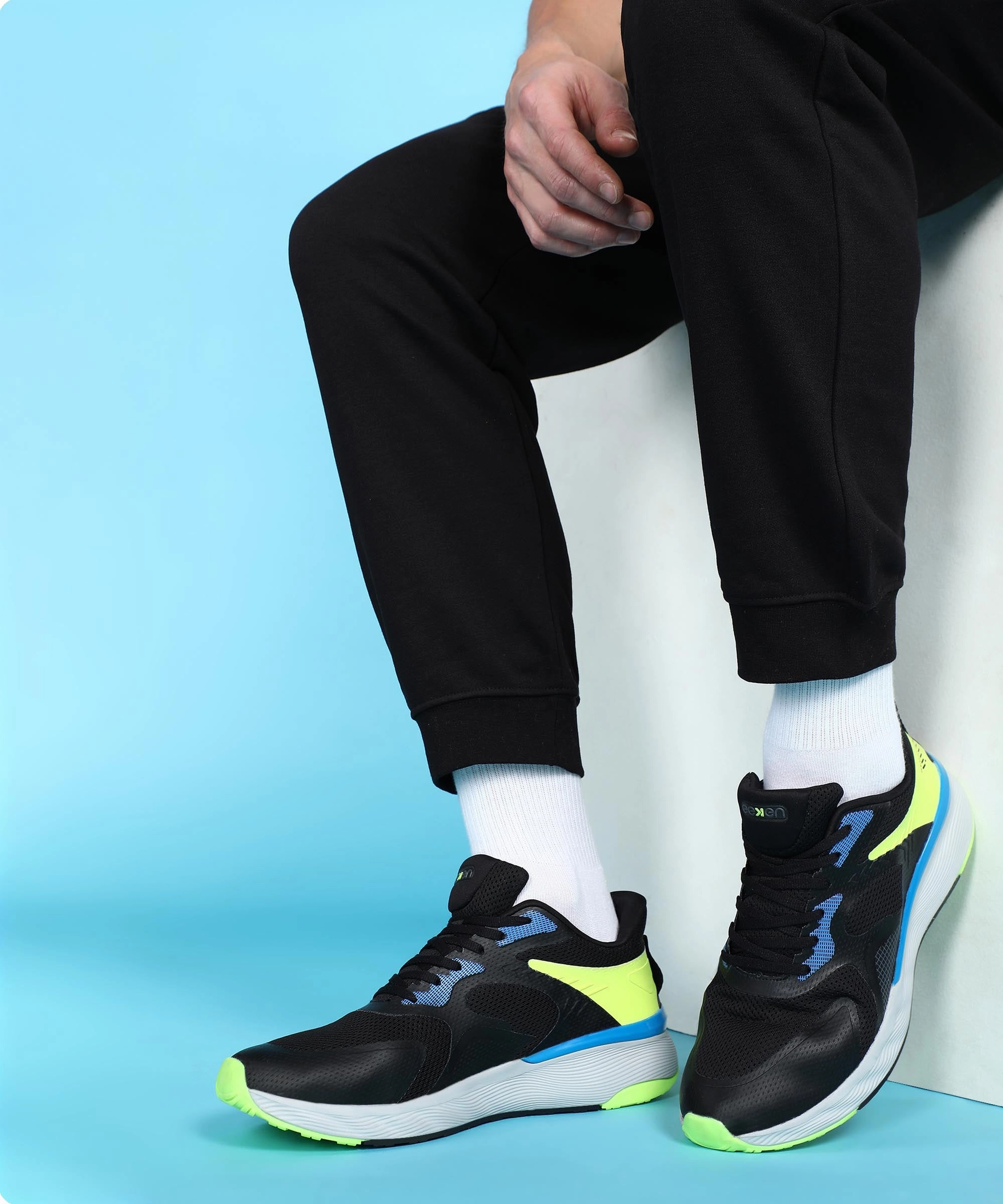 Early Walker Shoes Eeken KE1216G Black Comfortable Daily Outdoor Walking Shoes For Men