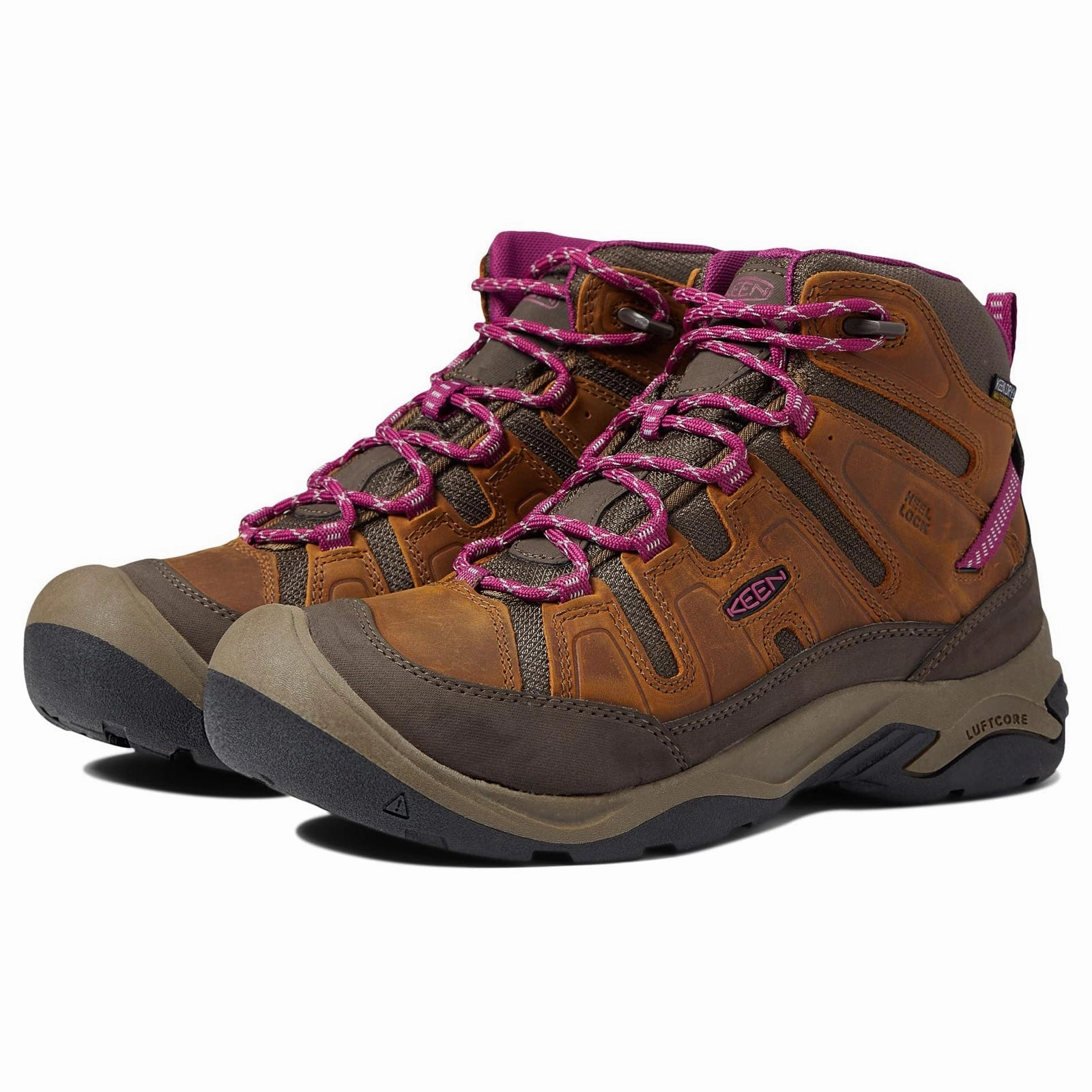 Keen Circadia Mid Leather Textile Women's Ankle Boots Winter Hiking Boots Merrell